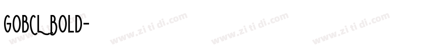 gobCL Bold字体转换